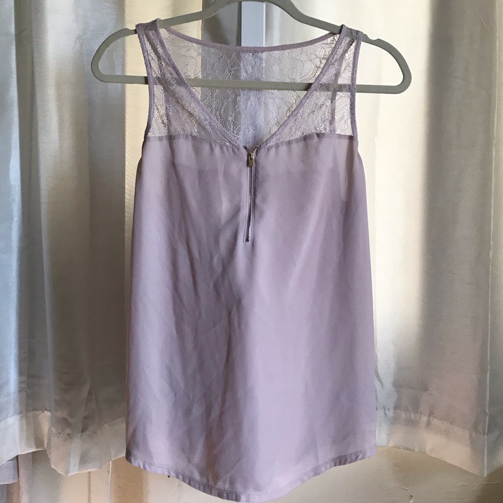 Express lace tank top